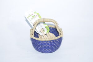 Blue Straw Baskets