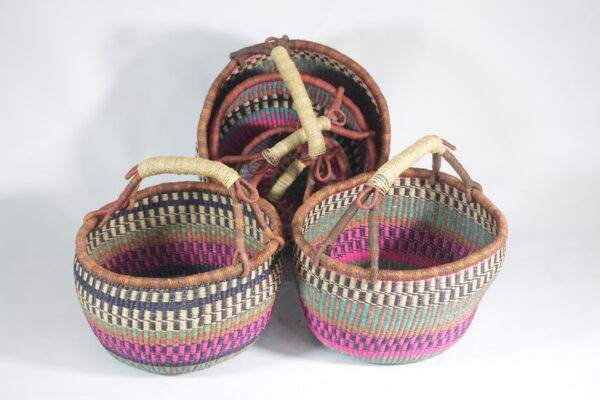 Ehelpbrands Multi Colored Straw Baskets