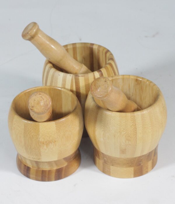 Ehelpbrands Bamboo Mortar and Pestle Set