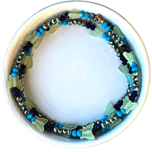 Butterfly Glow In The Dark Clear Seed Waist Beads