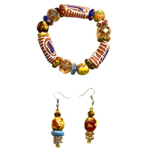 A12 Wrist & Earring Beaded Jewelry