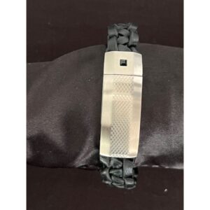 ehelpbrands Black Braided Leather Bracelet with Magnetic Clasp